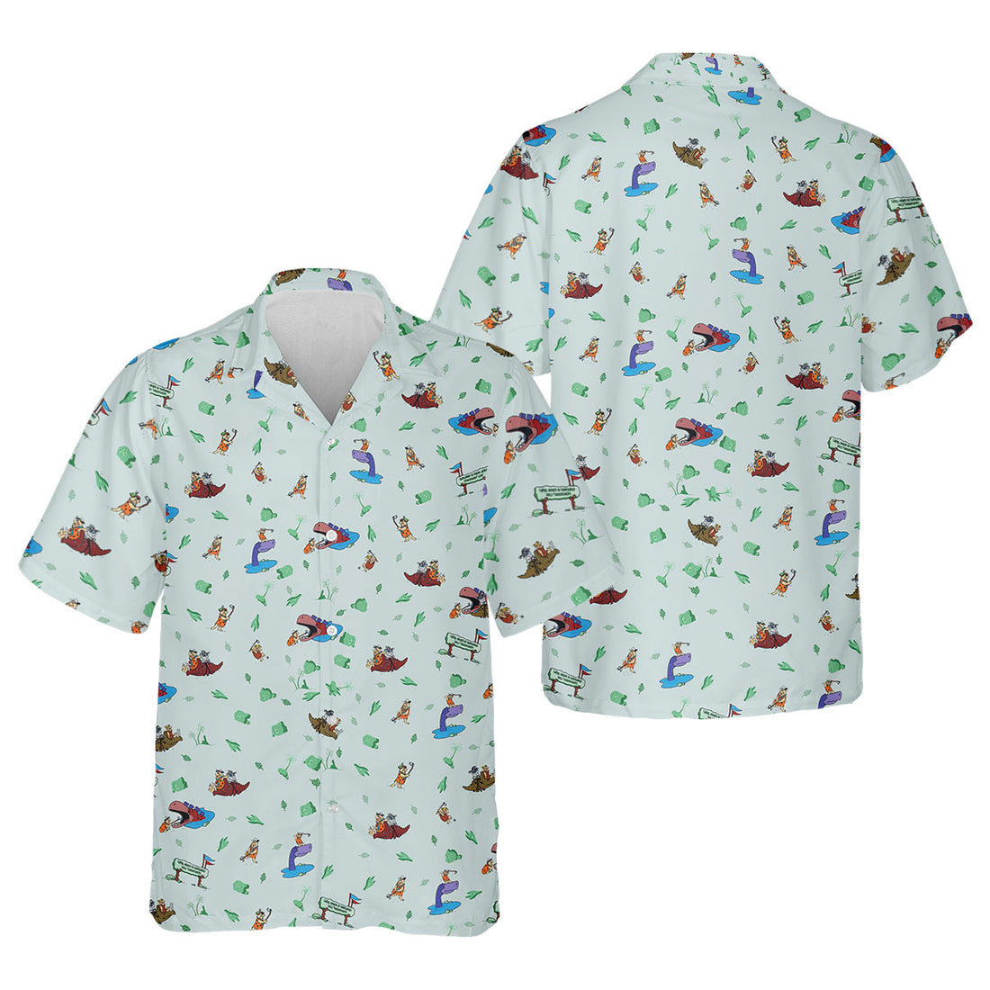 Loyal Order of Dinosaurs' Tourney Men's Golf Polo Shirt, Funny Golf Shirt, Gift For Golfers