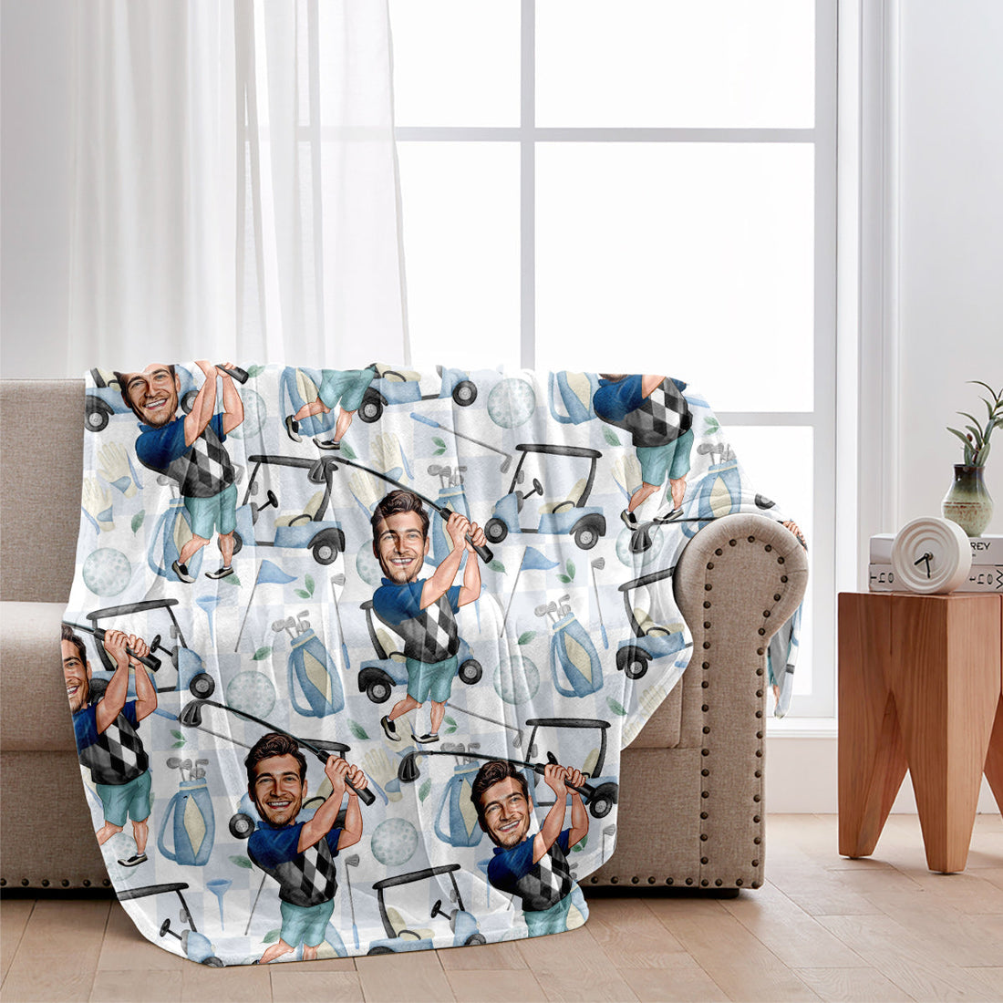 Funny Golfer Custom Blanket, Golf Blanket, Gift For Golfers, Golf Gift Ideas