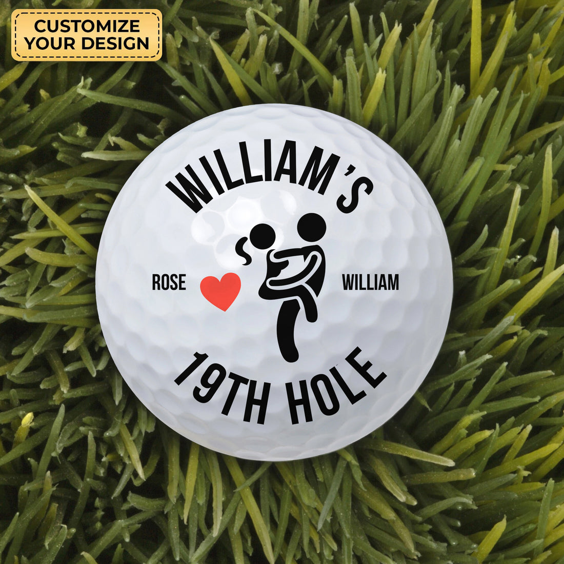 Funny Couple Printed Golf Balls, Golf Gift For Men, Christmas Golf Gift, Cool Golf Gifts, Personalized Golf Balls