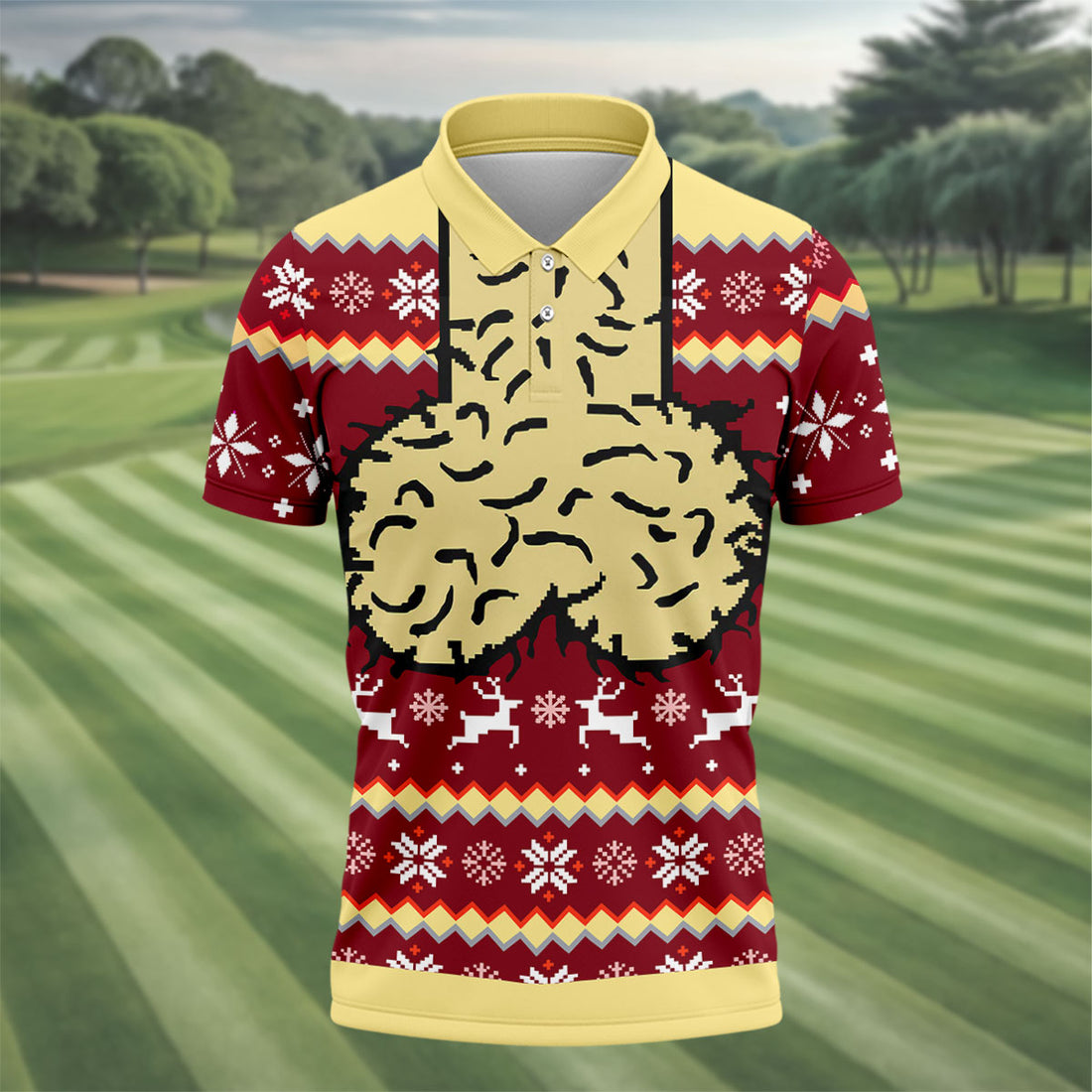 Funny Naughty Ugly Mens Golf Shirt, Dirty Humor Men's Polo Shirt  Shirt, Christmas Golf Shirt