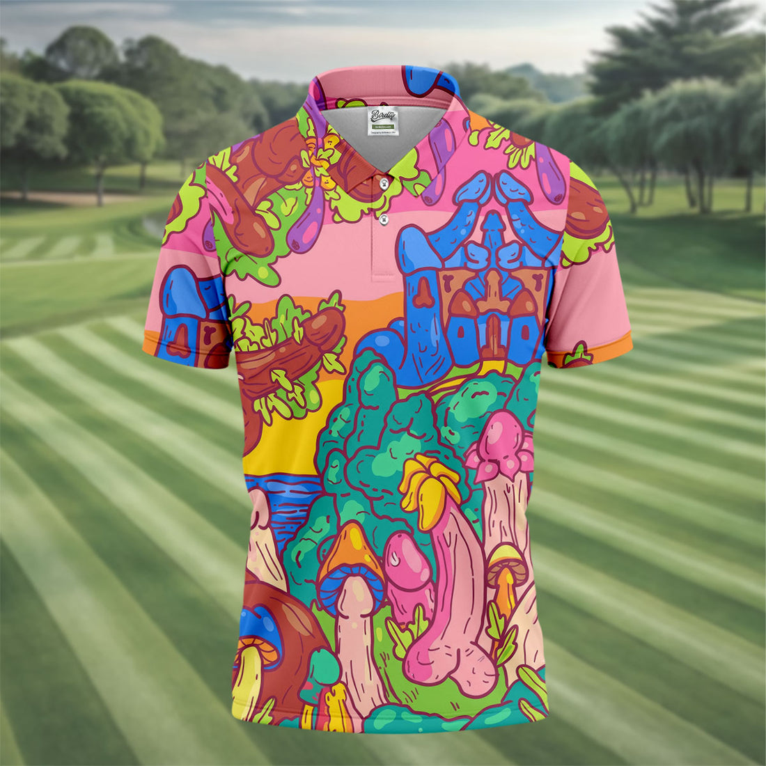 Funny Adult Fantasy Island Novelty Golf Shirt, Golf Shirts For Men, Mens Golf Apparel