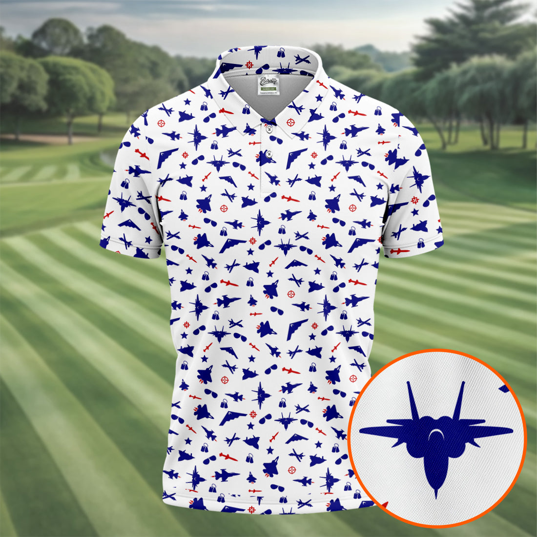 Dogfight Military Fighter Jets Golf Tops For Men, Golf Shirts For Men, Golf Gift For Dad