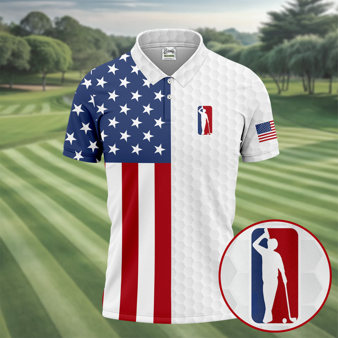 Funny Suck At Golf Drunk Golfer Patriotic Golf Tops For Men, US 250th Anniversary Golf Shirt, Polo Shirts For Men