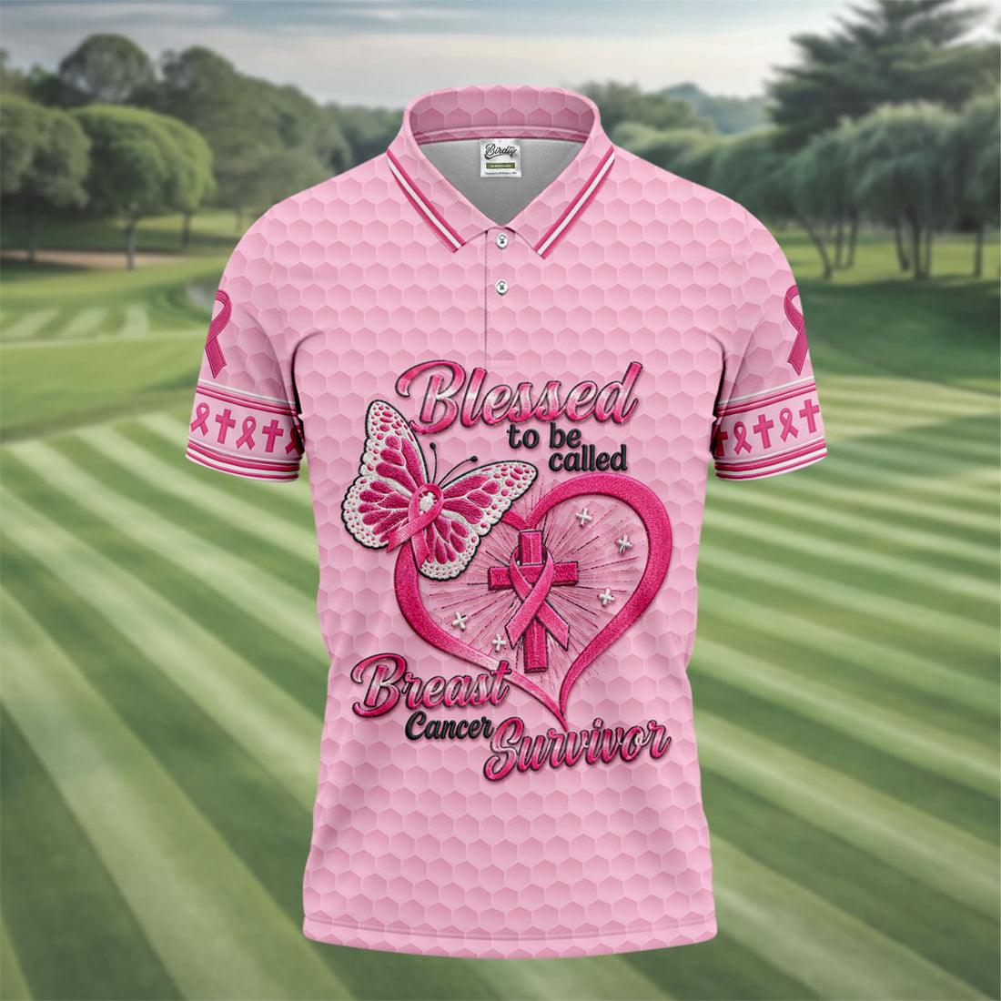 Blessed To Be Called Breast Cancer Survivor Golf Shirt, Mens Golf Polo, Golf Shirts For Men