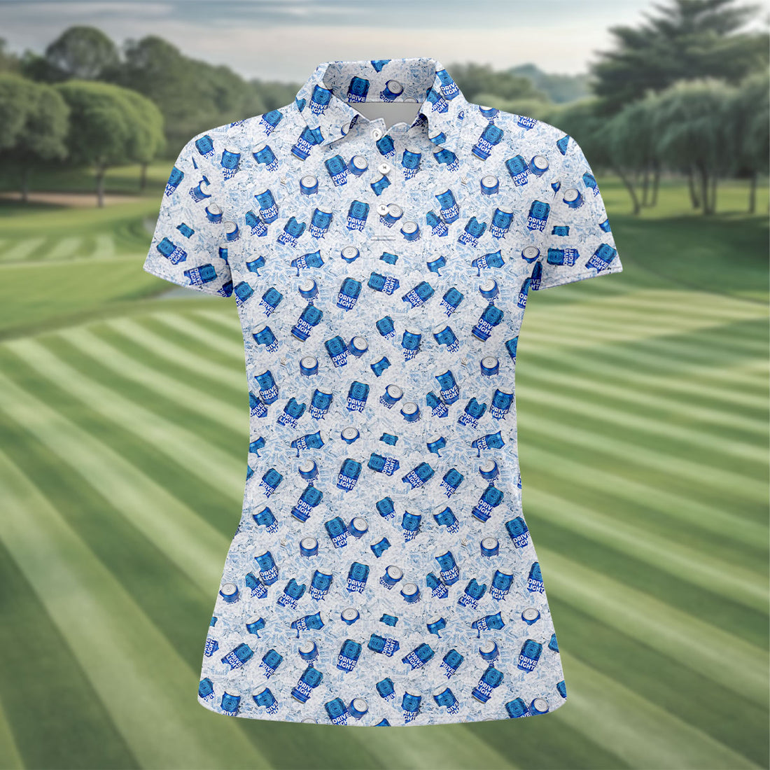 Drive Light Beer Ice Golf And Beer Fun Golf Shirt, Golf Shirt For Women, Ladies Golf Shirts