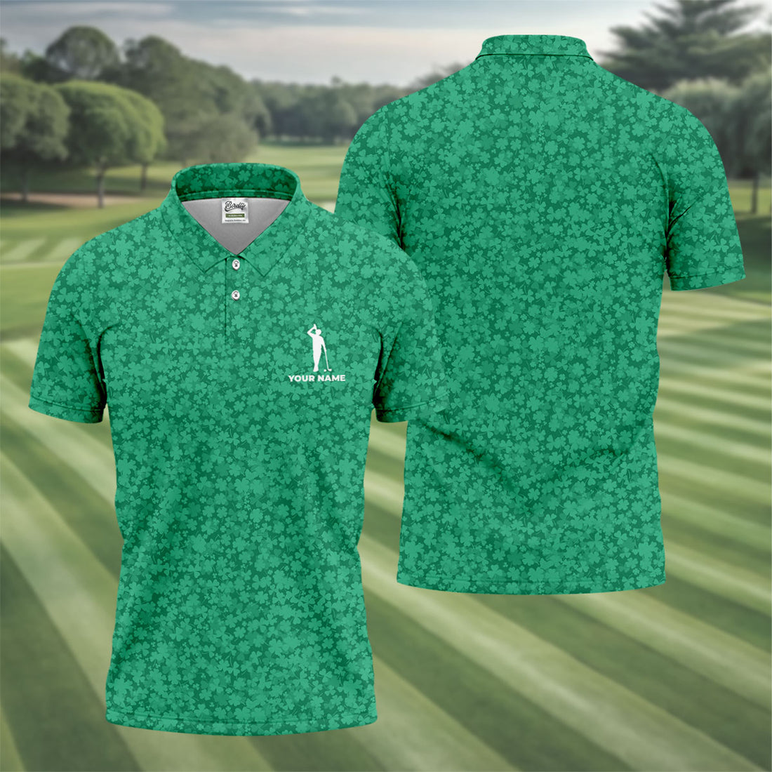 Shamrock Beer Lucky Four Leaf Clover St Patrick Day Golf Shirt, Polo Shirts For Men, Golf Gift For Men