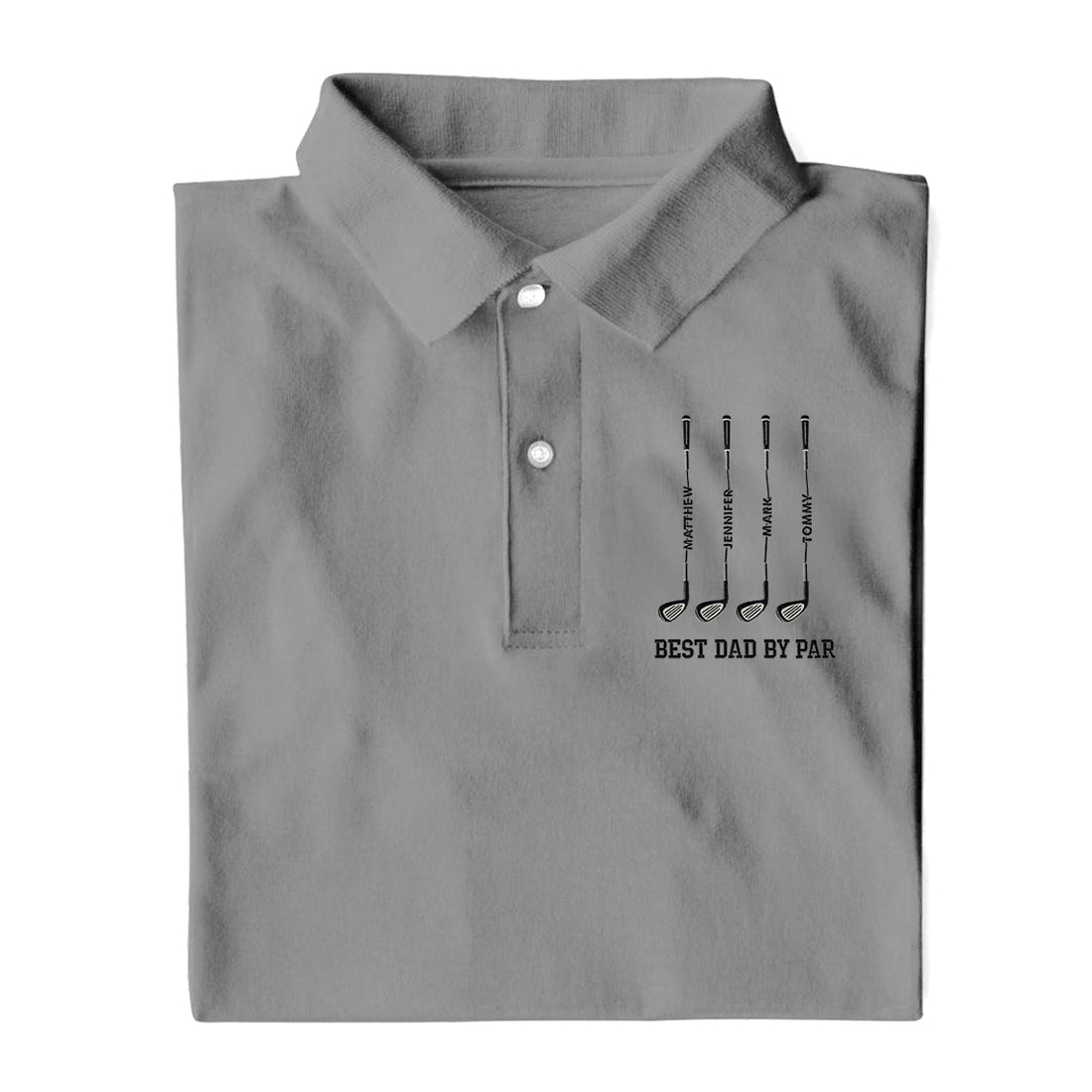 Best Dad By Par Father's Day Golf Shirt, Golf Gift For Dad, Polo Shirts For Men
