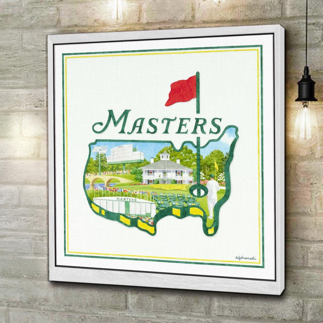 2025 The Masters Experience Canvas, Augusta Golf Master, Golf Decor, Gifts For Golf Lovers