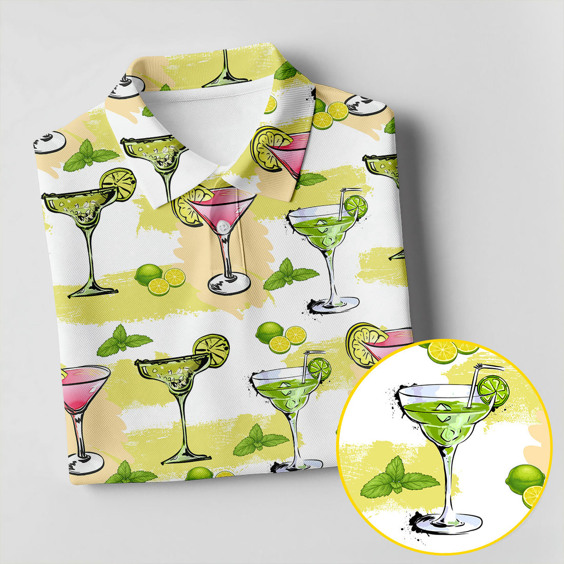 Cocktail Margarita Summer Party Women's Polo Shirt, Cinco De Mayo Celebration Fiesta Ladies Golf Shirt