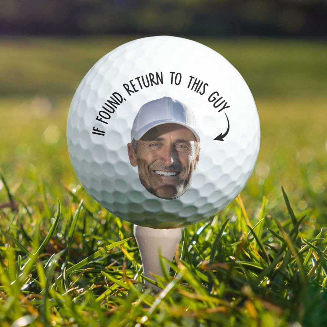 If Found Return To This Guy Custom Face Golf Balls, Funny Golf Balls, Christmas Golf Gift