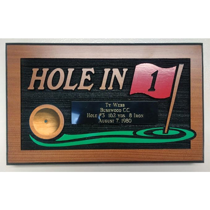Hole In One Personalized Golf Wood Sign, Hole In One Display, Golf Gifts For Men