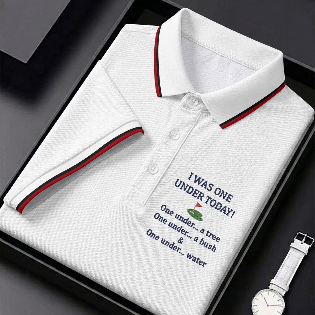 I Was One Under Today White Golf Shirt, Funny Golf Shirt, Ladies Golf Tops, Golf Shirt For Women