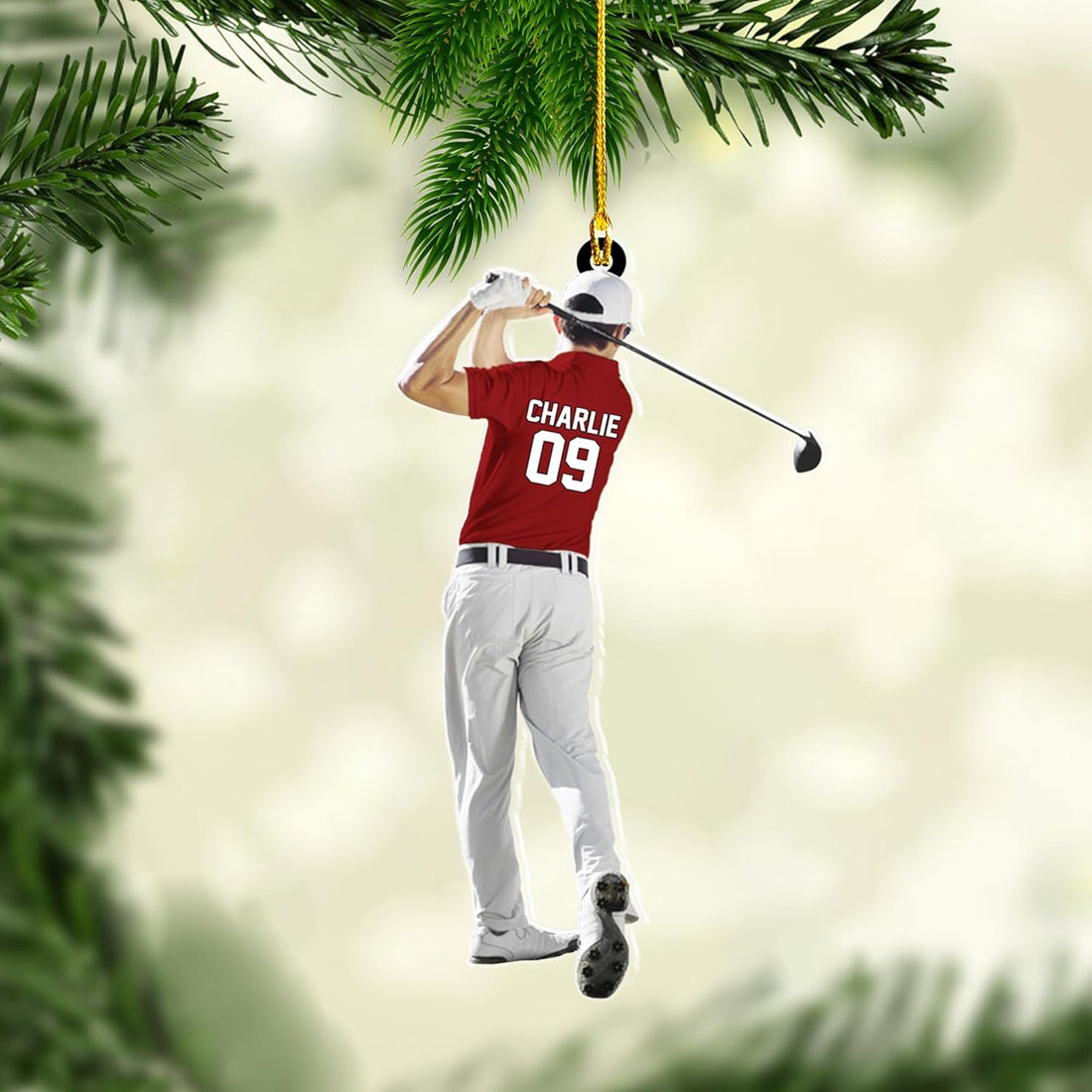 Personalized Golf Bag Ornaments, Golf Keychain, Golf Accessories, Gift For Golfers