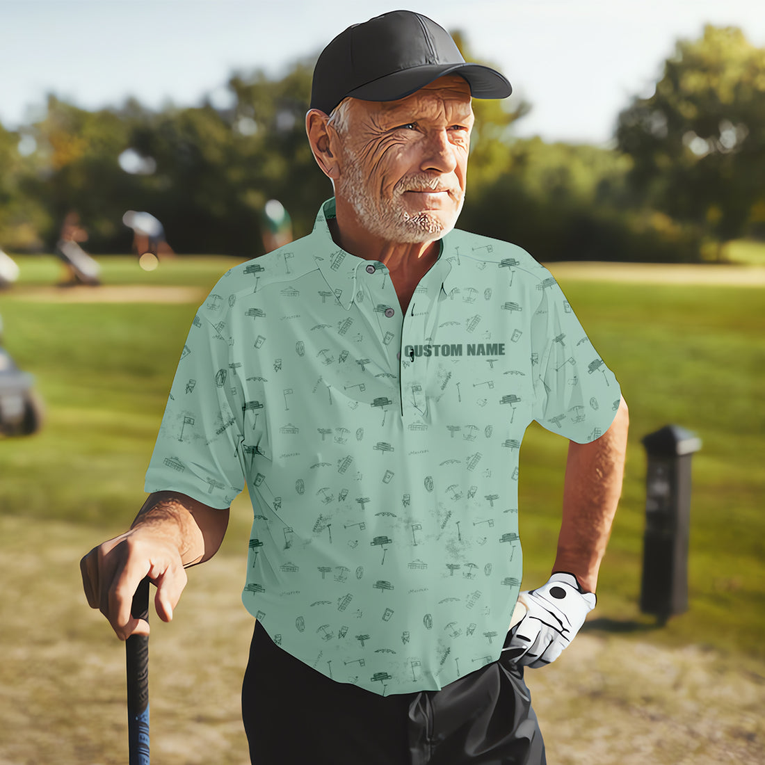 Custom Golf Tournament Men's Golf Polo Shirt, Funny Golf Shirt, Christmas Golf Gift