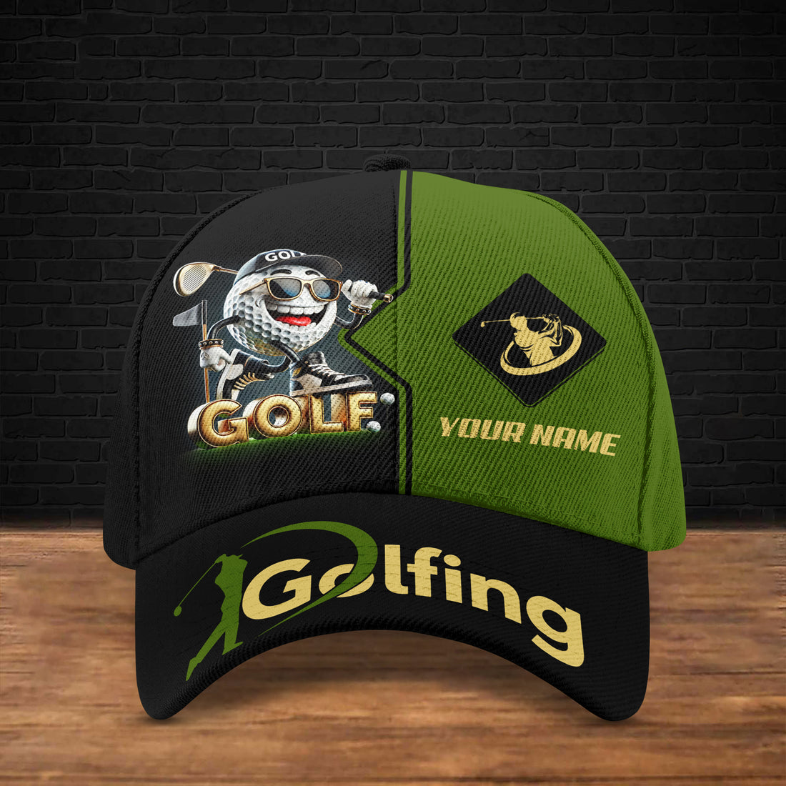 Golf Swing Personalized Golf Cap, Funny Golf Cap, Gift For Dad, Golf Gift For Men