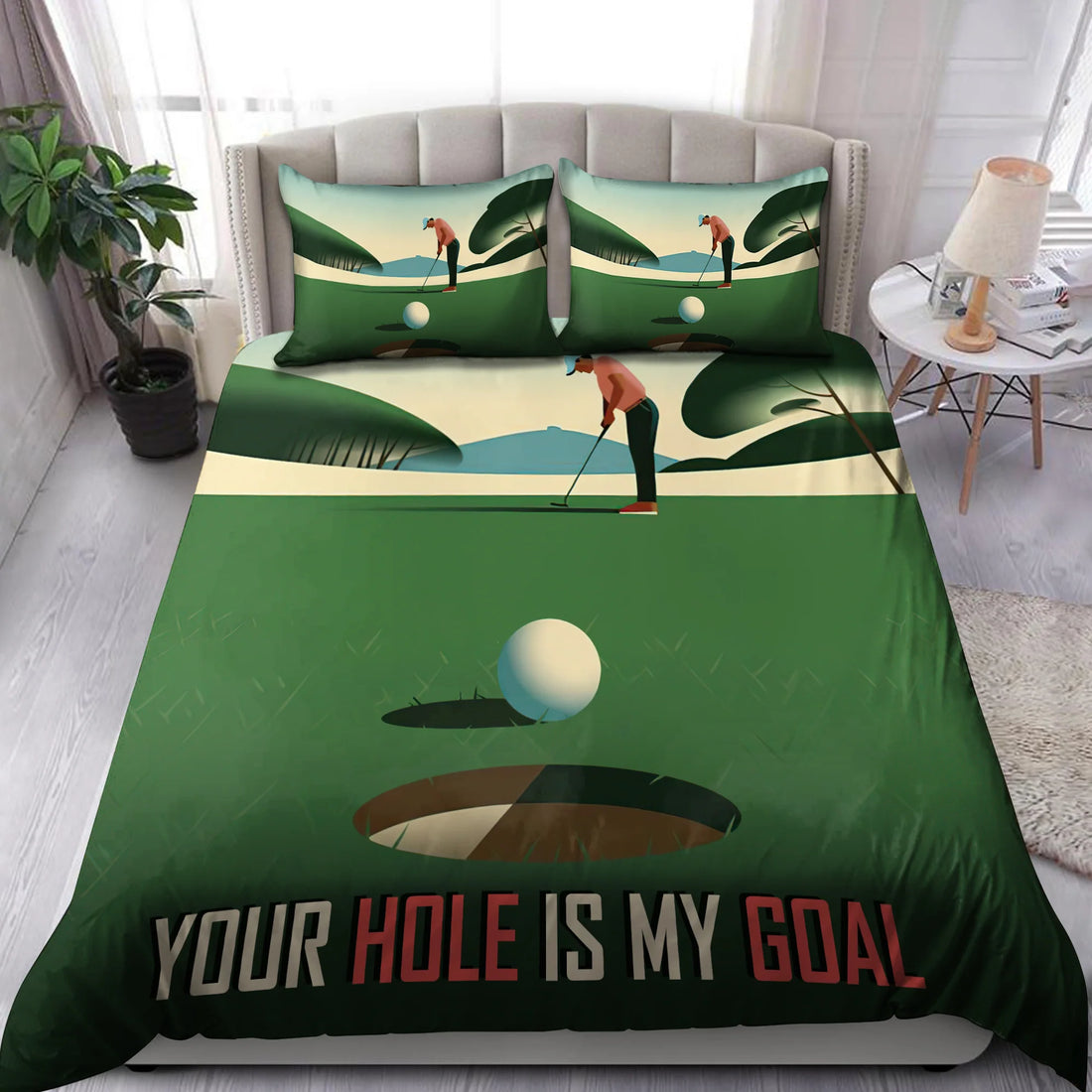 Your Hole Is My Goal Bedding Sets, Bedding Set, Bedroom Decor