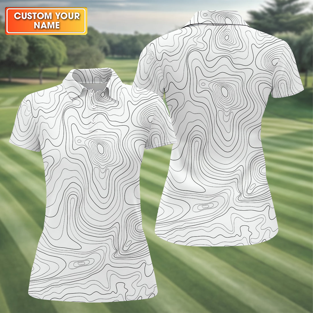 White Top Womens Golf Tops, Ladies Sleeveless Polo, Unique Gift For Golfer, Golfing Apparel