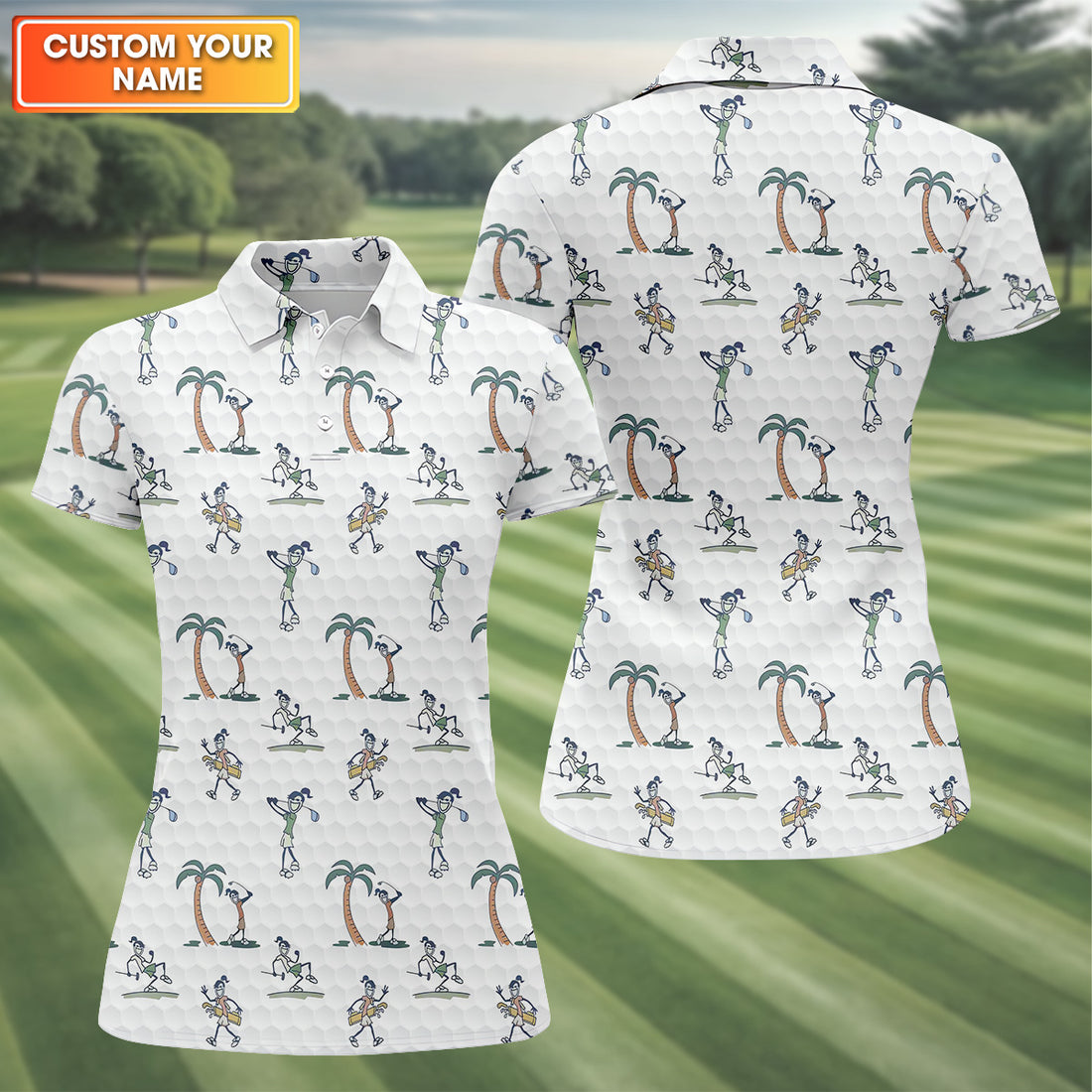 Funny Golfer Gang Golf Shirt Women, Golfer Pose Womens Golf Tops, Cute Golf Outfit, Ladies Golf Shirts