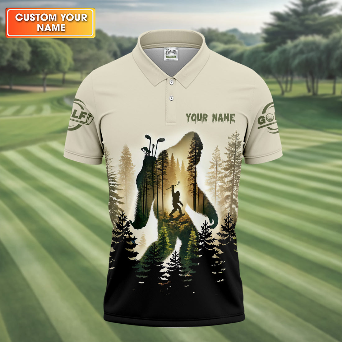 Not All Who Wander Are Lost Some Are Looking For Golf Balls Bigfoot Golf Shirt, Fun Golf Shirts For Men, Men's Golf Polo