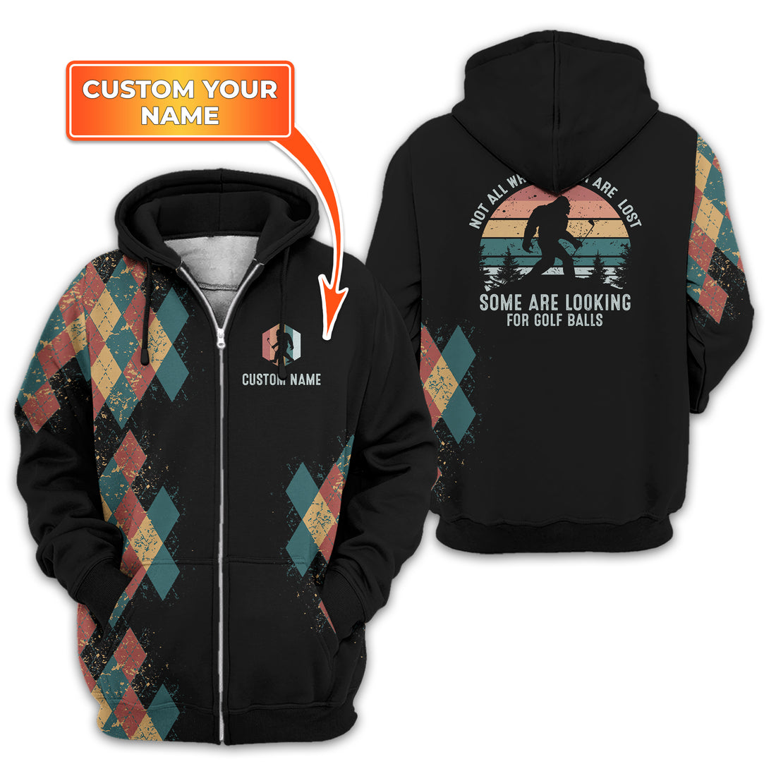 Not All Who Wander Are Lost Personalized Golf Polo Shirt, Golf Shirt For Men, Gift For Golfers