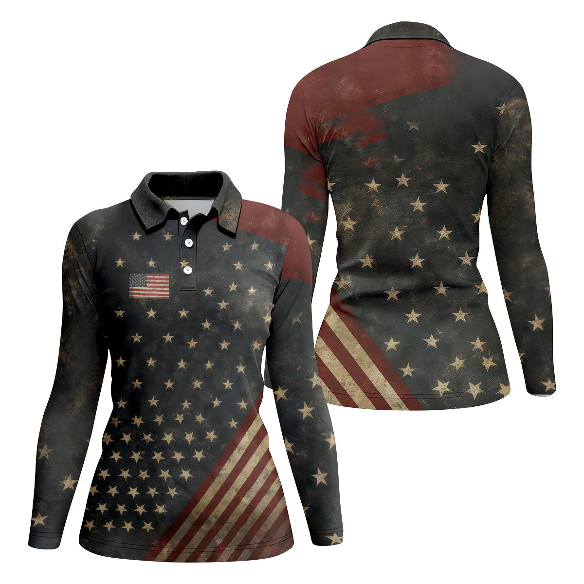 STYLE:Long Sleeve Polo Shirt