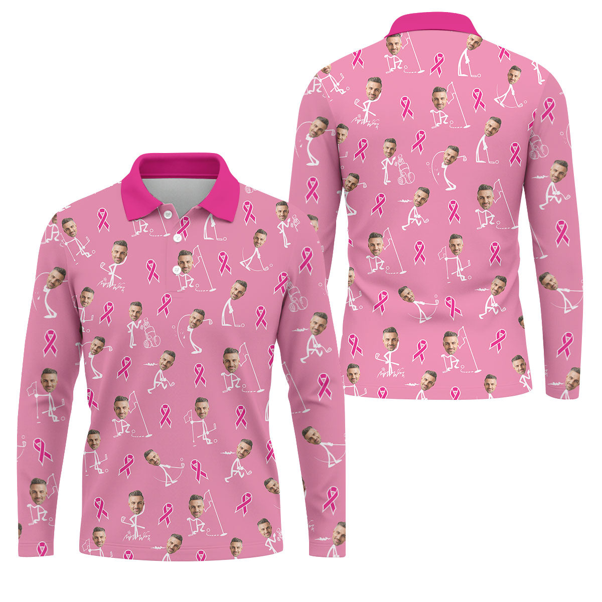 STYLE:Long Sleeve Polo Shirt
