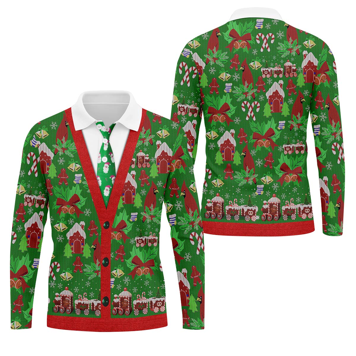 STYLE:Long Sleeve Polo Shirt