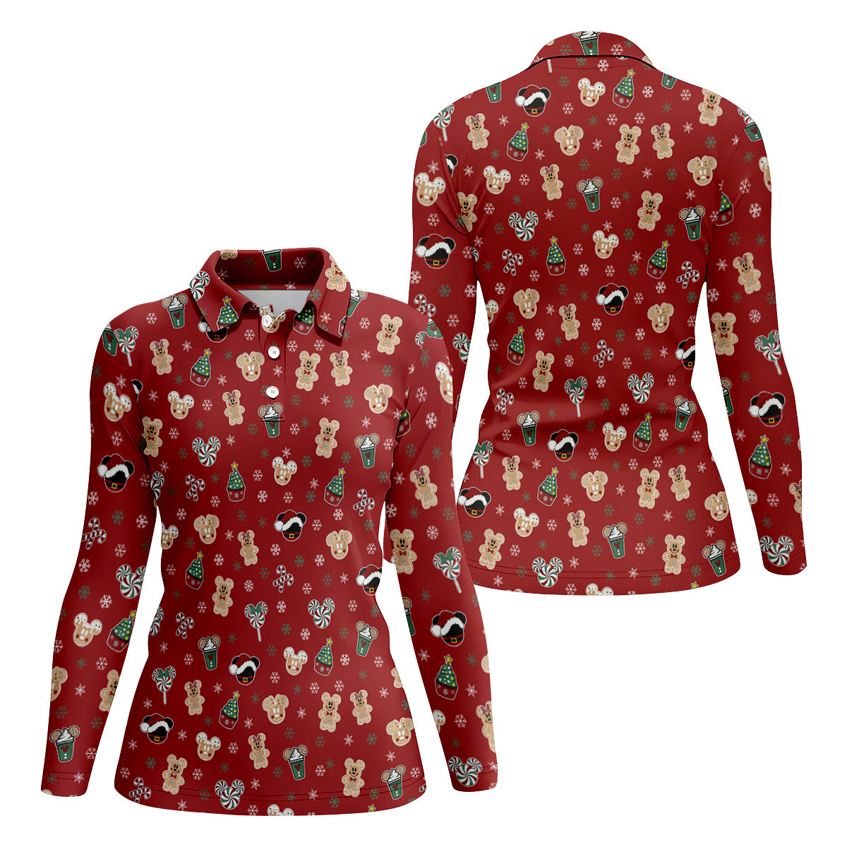 STYLE:Long Sleeve Polo Shirt