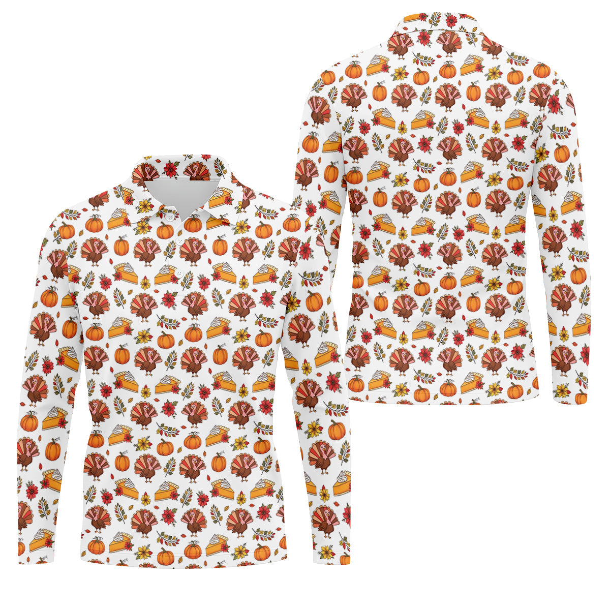STYLE:Long Sleeve Polo Shirt