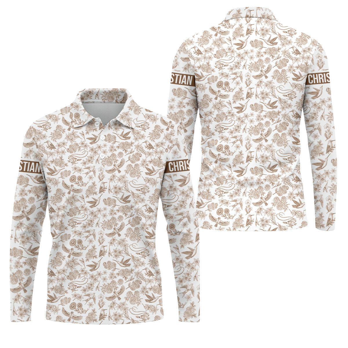 STYLE:Long Sleeve Polo Shirt
