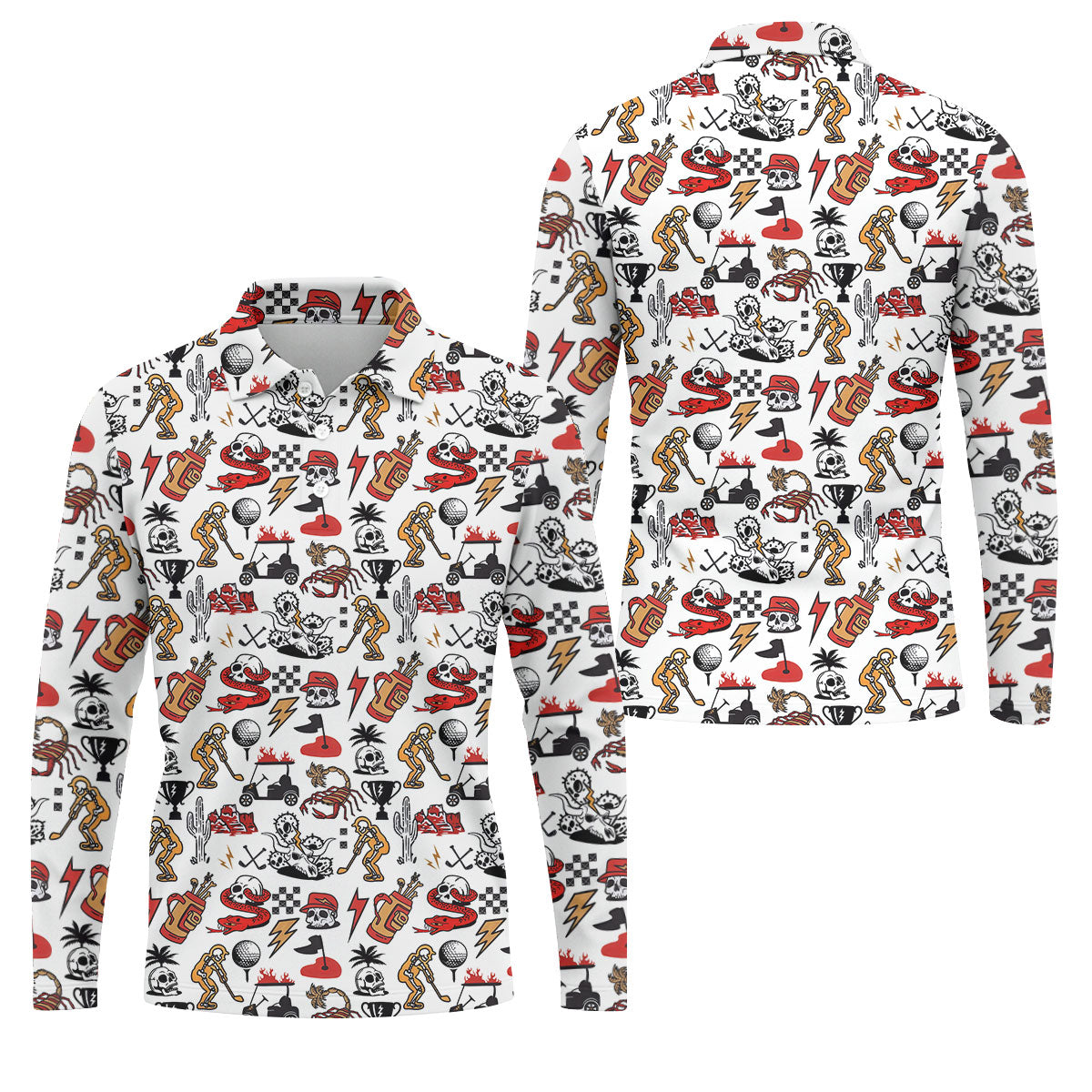 STYLE:Long Sleeve Polo Shirt