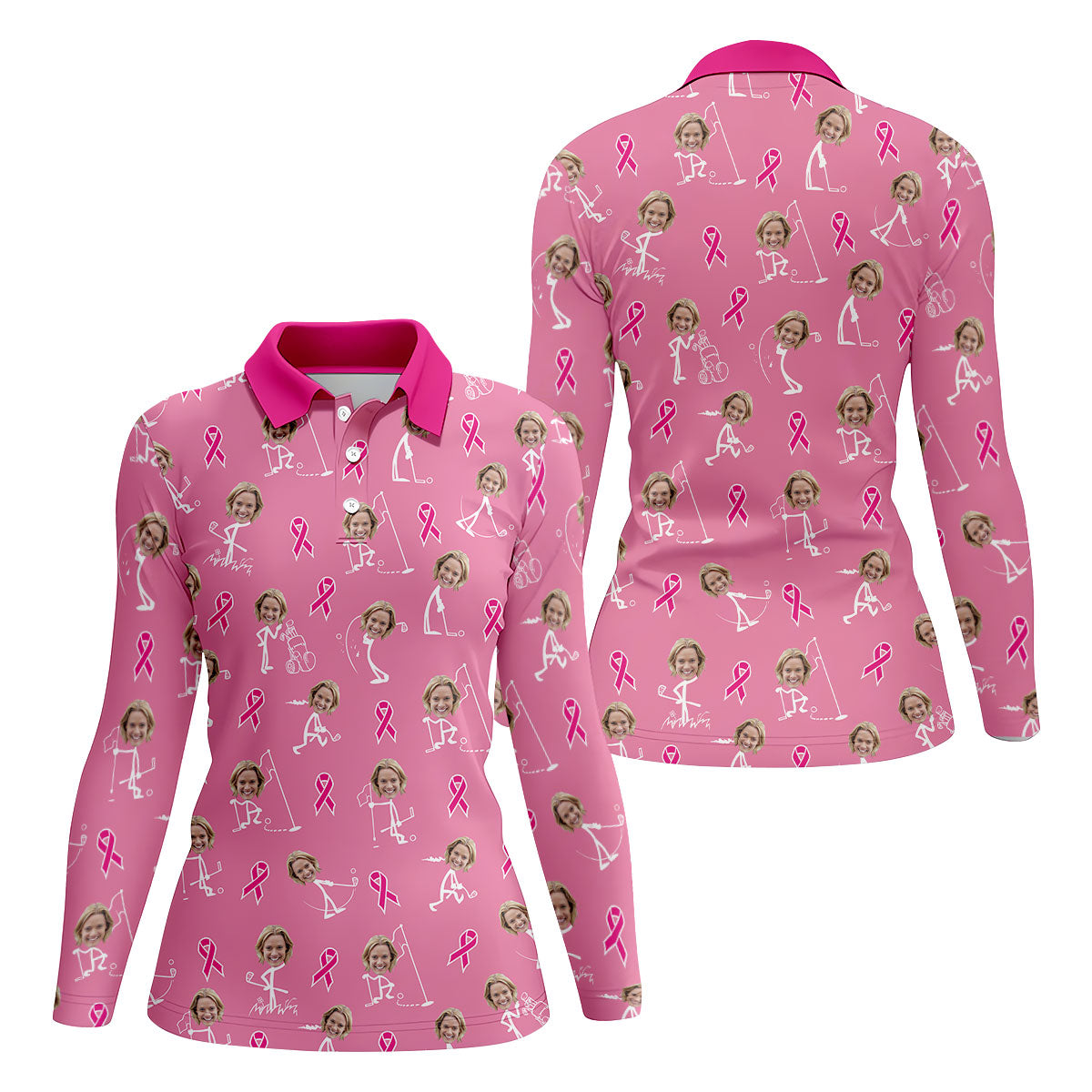 STYLE:Long Sleeve Polo Shirt