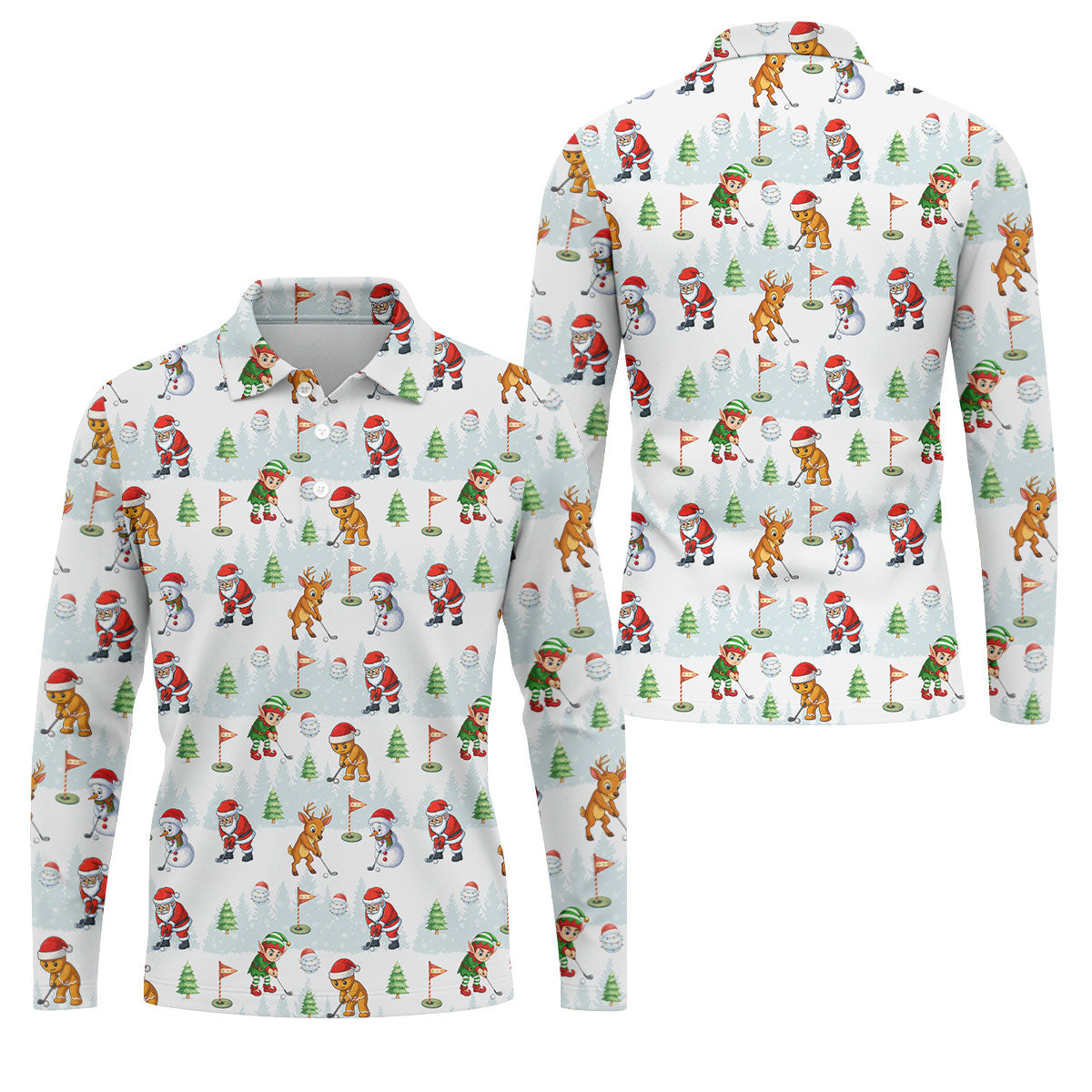 STYLE:Long Sleeve Polo Shirt