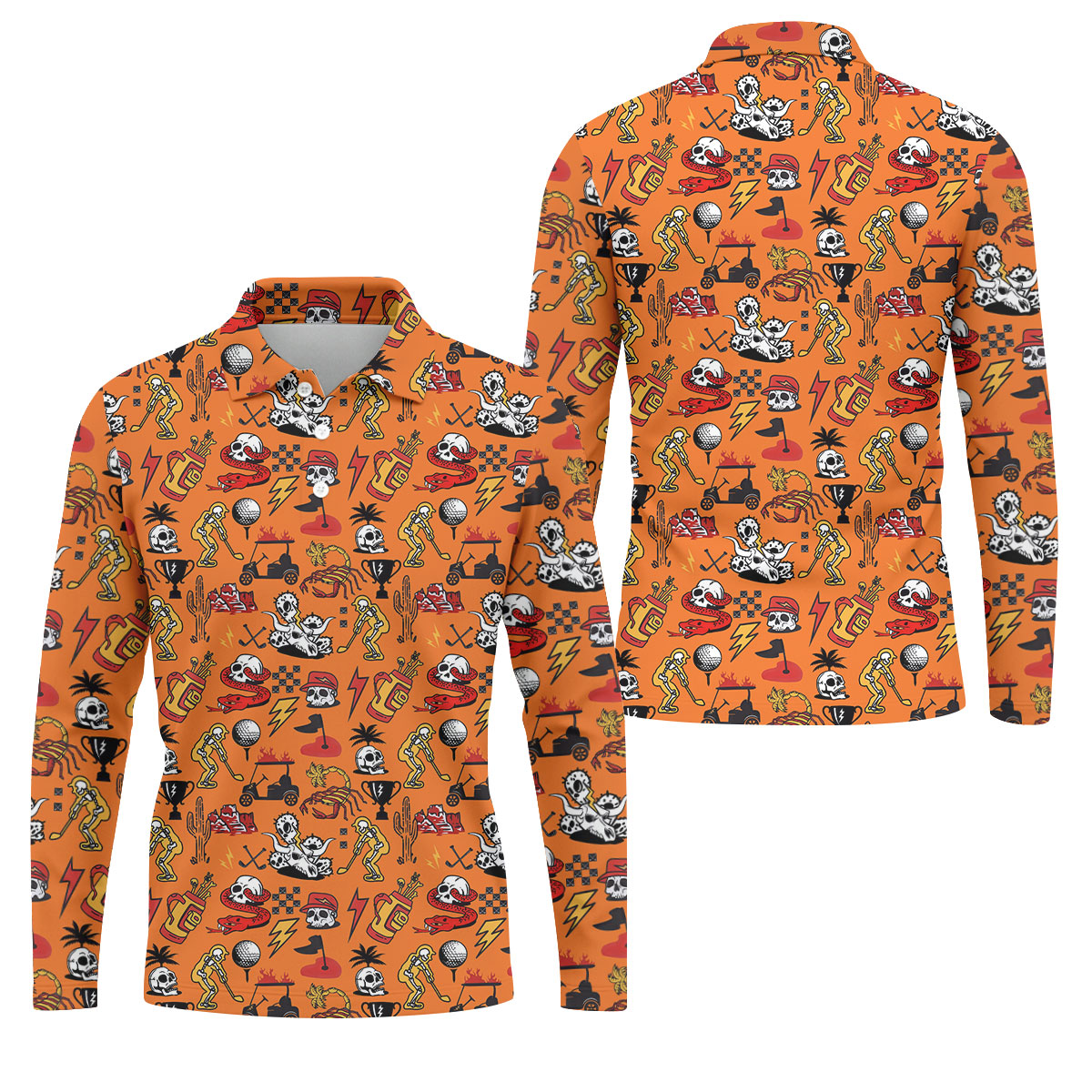 STYLE:Long Sleeve Polo Shirt