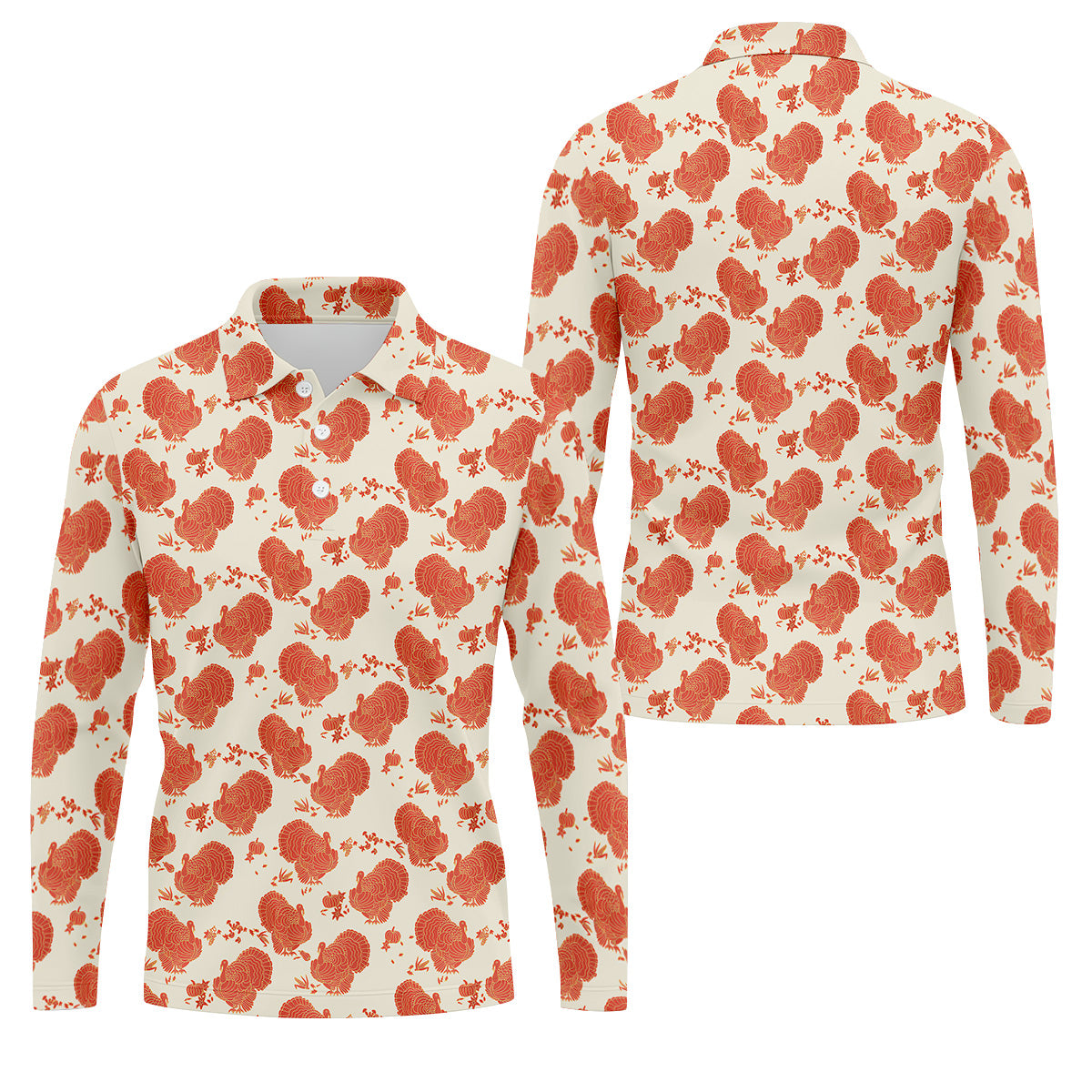 STYLE:Long Sleeve Polo Shirt