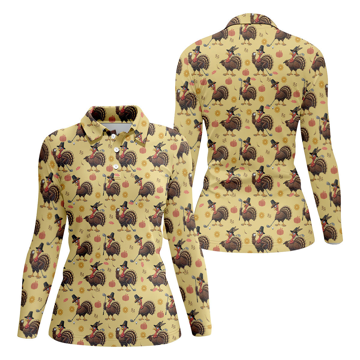 STYLE:Long Sleeve Polo Shirt