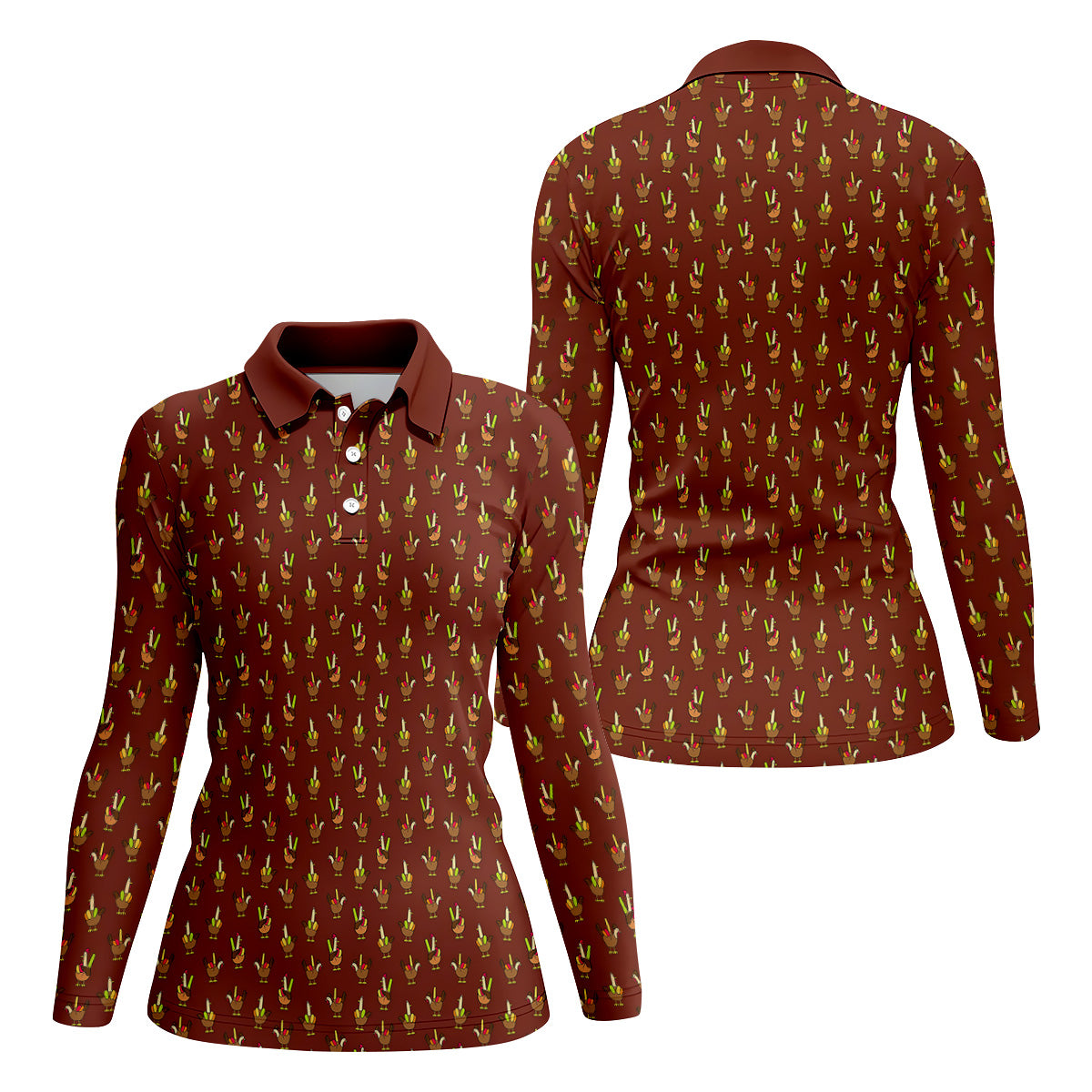 STYLE:Long Sleeve Polo Shirt