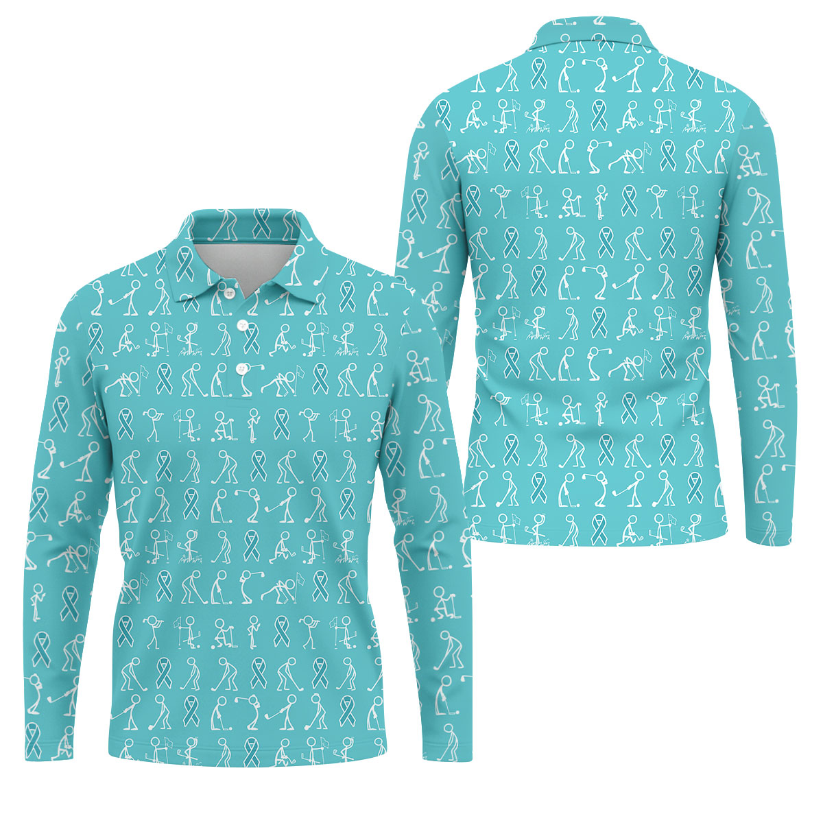 STYLE:Long Sleeve Polo Shirt