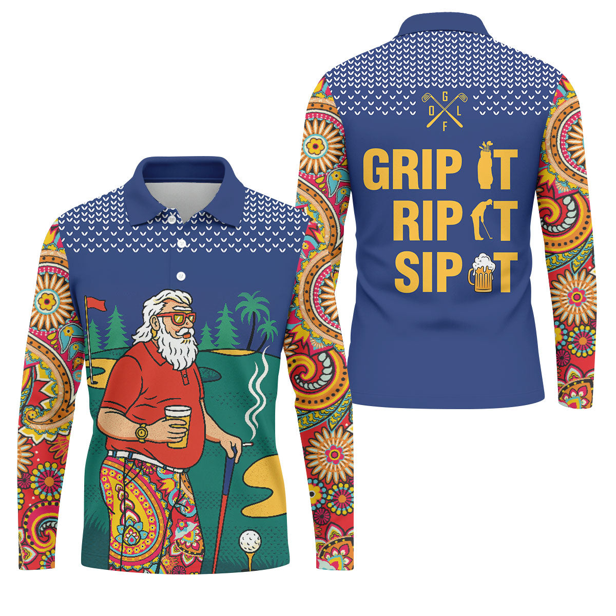 STYLE:Long Sleeve Polo Shirt