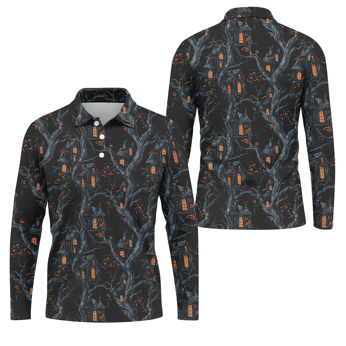 STYLE:Long Sleeve Polo Shirt