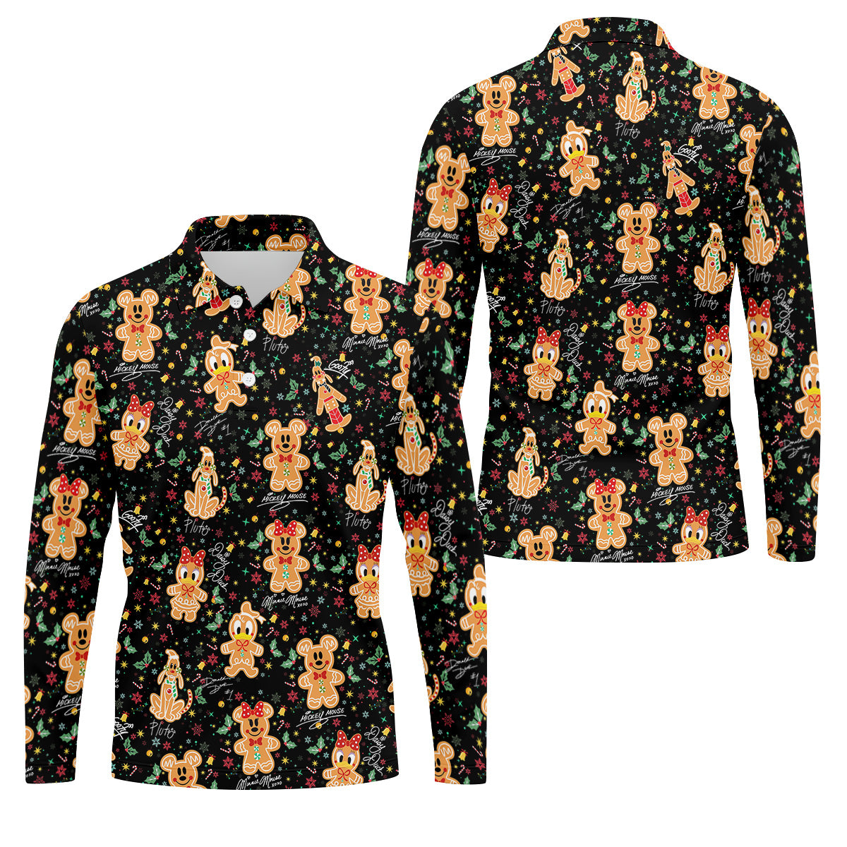 STYLE:Long Sleeve Polo Shirt