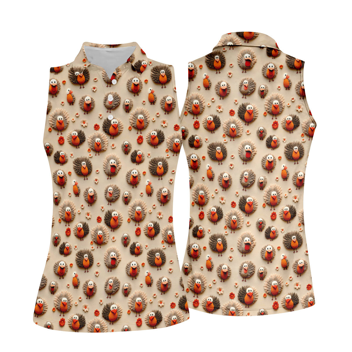 STYLE:Sleeveless Polo Shirt