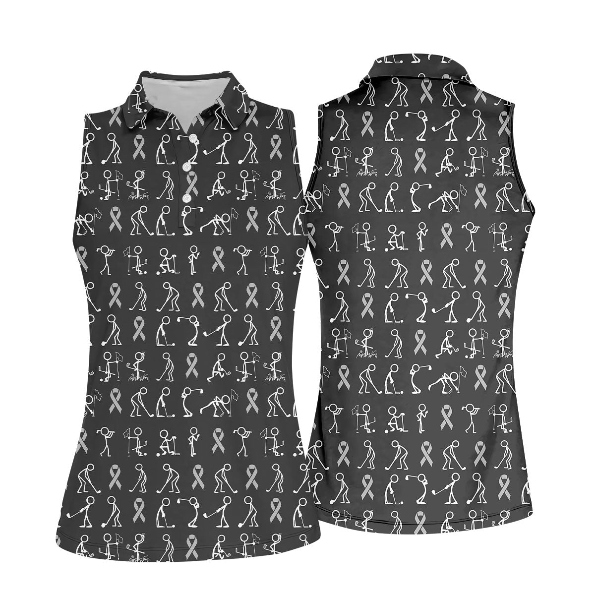 STYLE:Sleeveless Polo Shirt