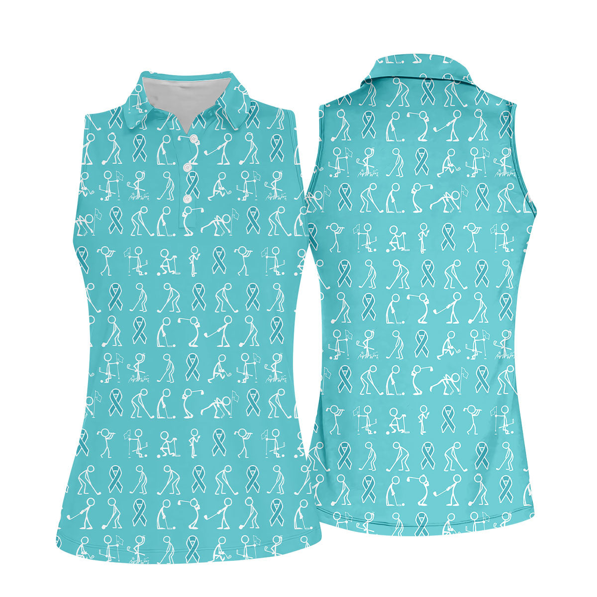 STYLE:Sleeveless Polo Shirt
