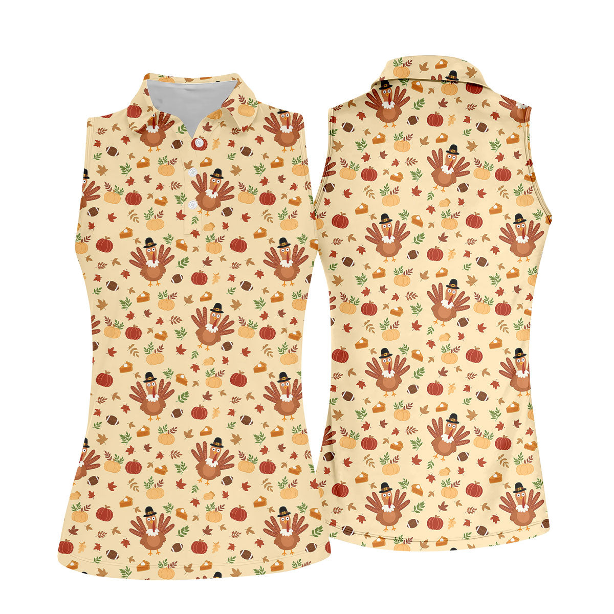 STYLE:Sleeveless Polo Shirt