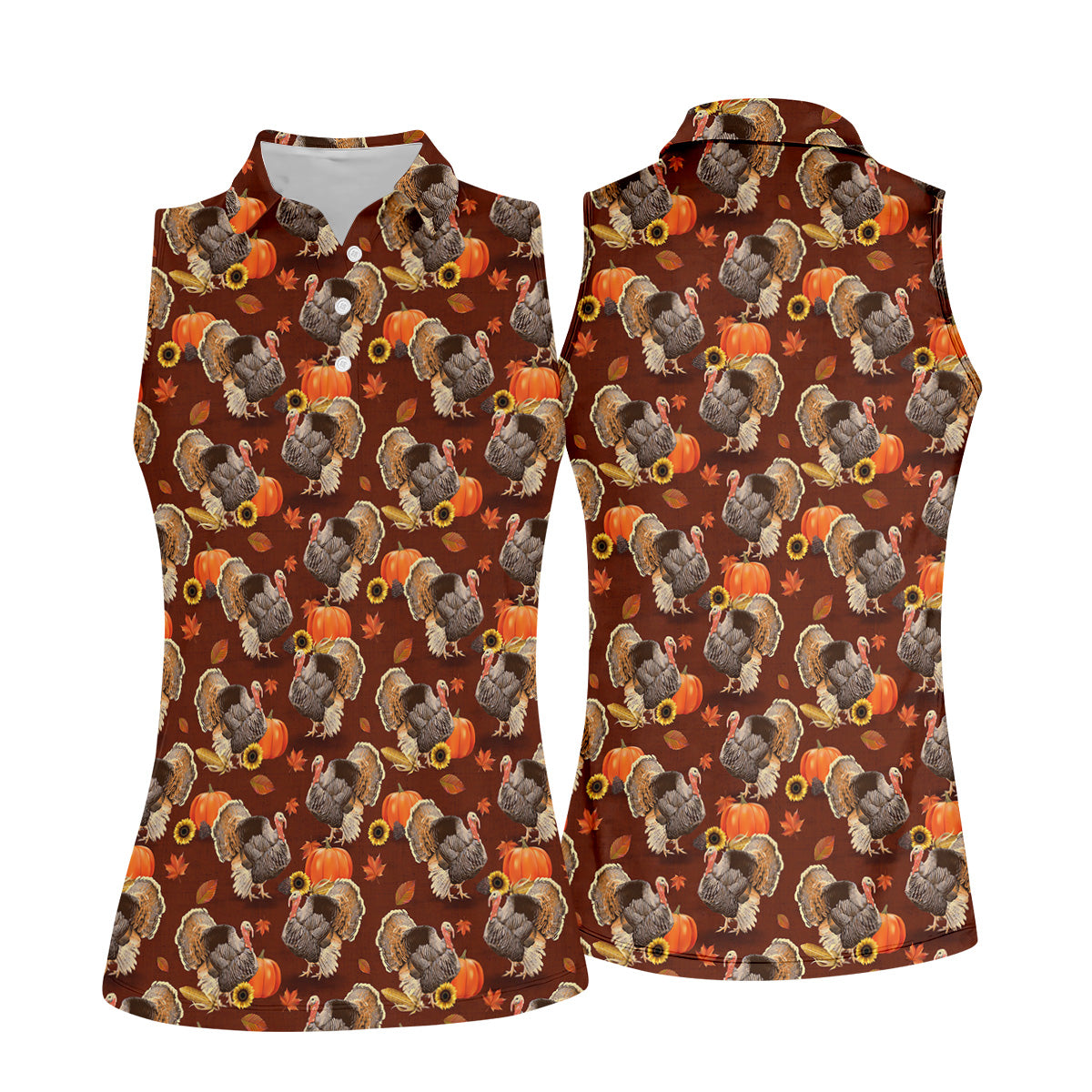STYLE:Sleeveless Polo Shirt