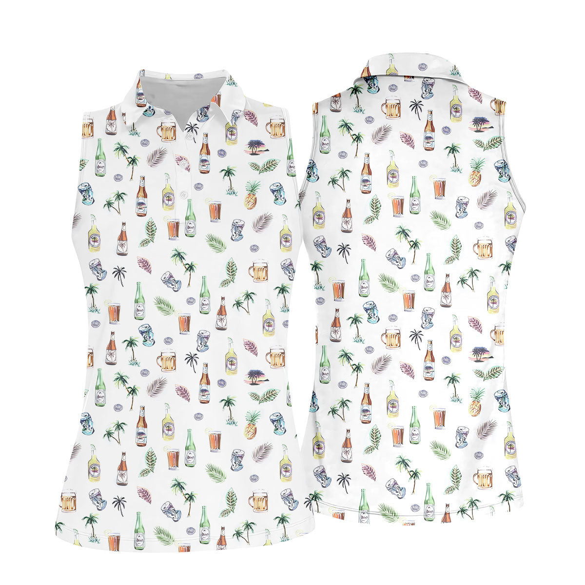 STYLE:Sleeveless Polo Shirt