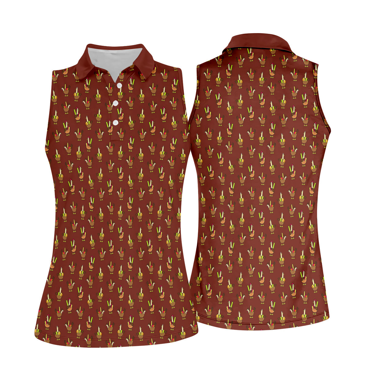 STYLE:Sleeveless Polo Shirt