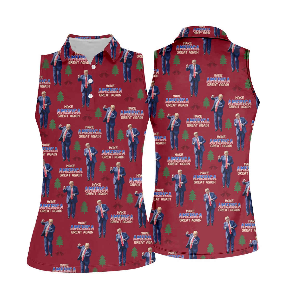 STYLE:Sleeveless Polo Shirt