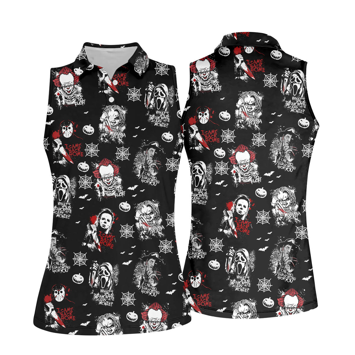 STYLE:Sleeveless Polo Shirt